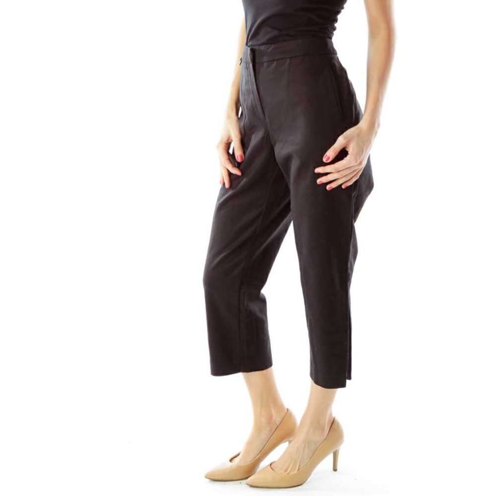 Adrianna Papell Black Cropped Pants